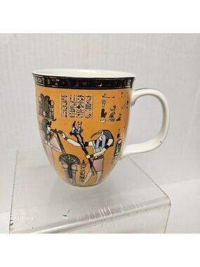 Fathy Mahmoud Ancient Egyptian Style Porcelain Coffee Mug